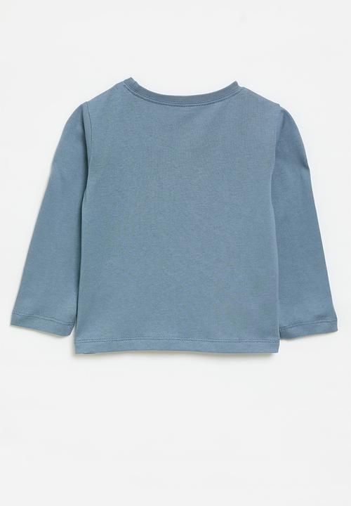 Pop Candy - Printed long sleeve tee - blue