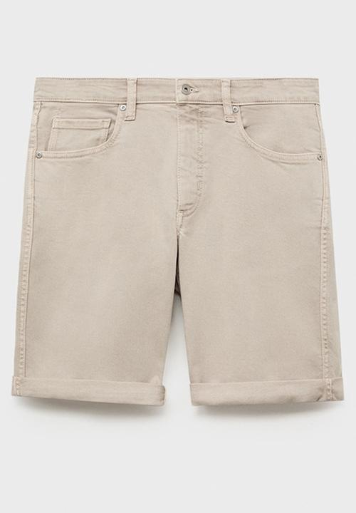 MANGO - Bermudas NEPTO - Light/Pastel Brown