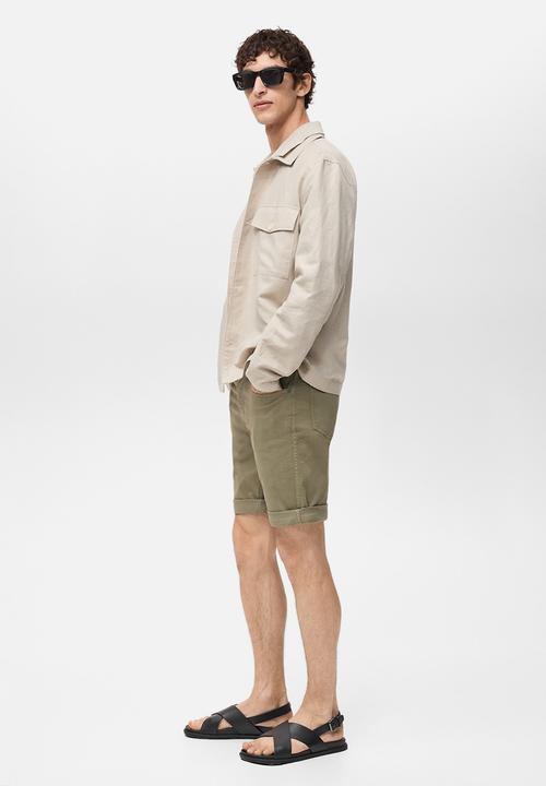 MANGO - Bermudas NEPTO - Beige/Khaki