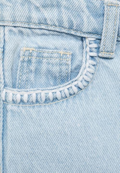MANGO - Jeans julia - open blue
