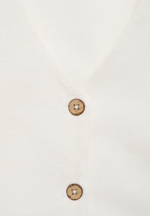 MANGO - Vest charles - white
