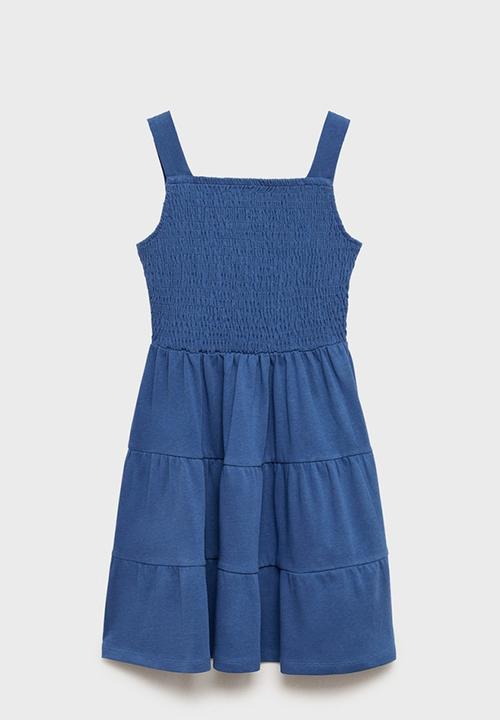 MANGO - Dress smock - medium blue