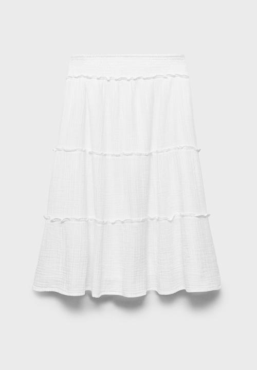 MANGO - Skirt maria - white