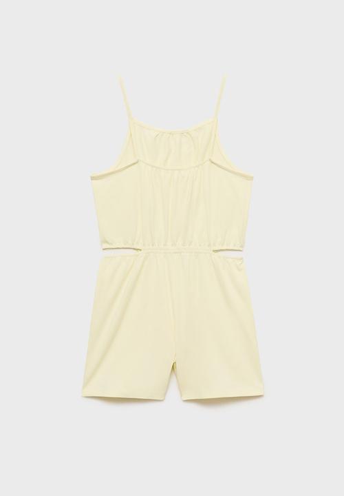 MANGO - Jumpsuit peach - light pastel yellow