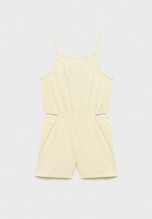 MANGO - Jumpsuit peach - light pastel yellow