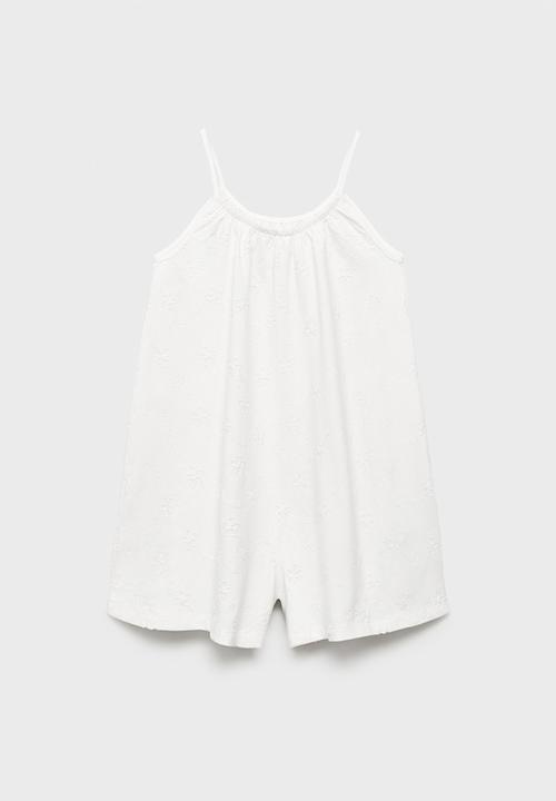 MANGO - Jumpsuit embo - natural