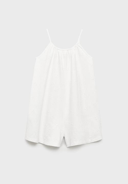 MANGO - Jumpsuit embo - natural
