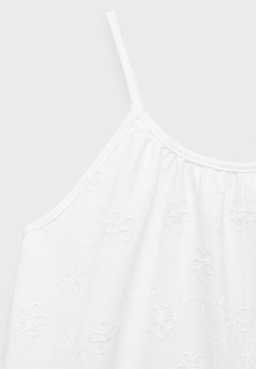 MANGO - Jumpsuit embo - natural