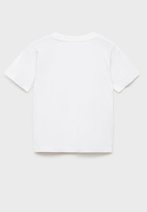 MANGO - T-shirt bolsi - natural