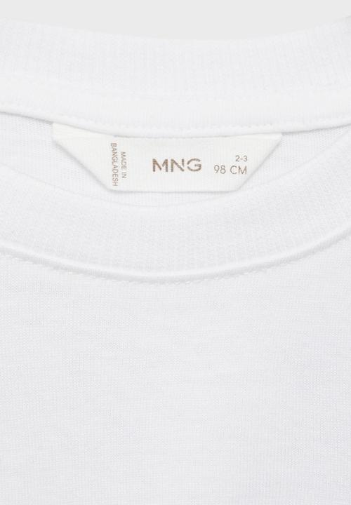 MANGO - T-shirt bolsi - natural