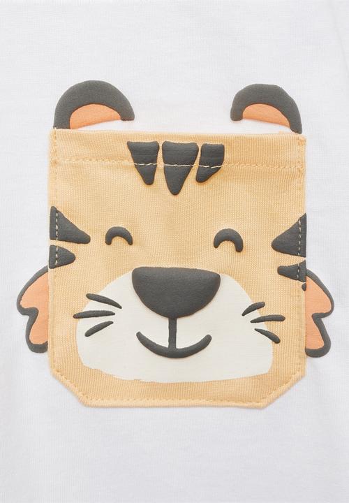 MANGO - T-shirt bolsi - natural