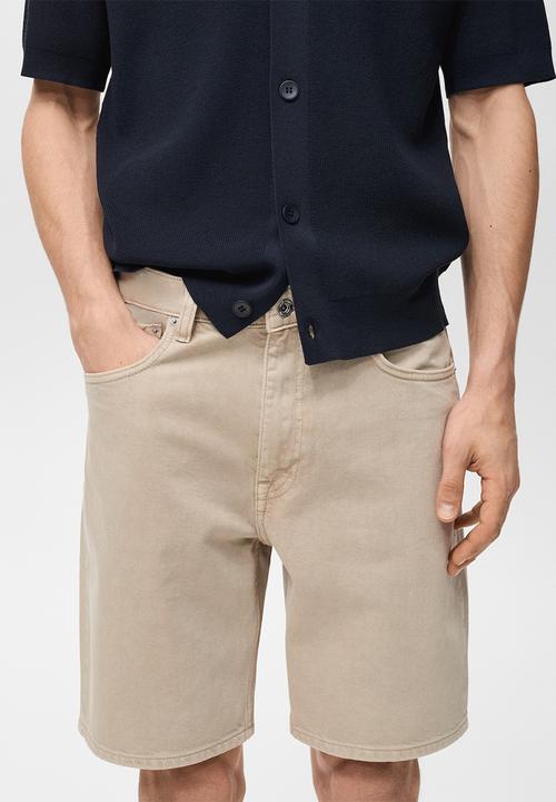 MANGO - Bermudas JAROD - Light/Pastel Gray