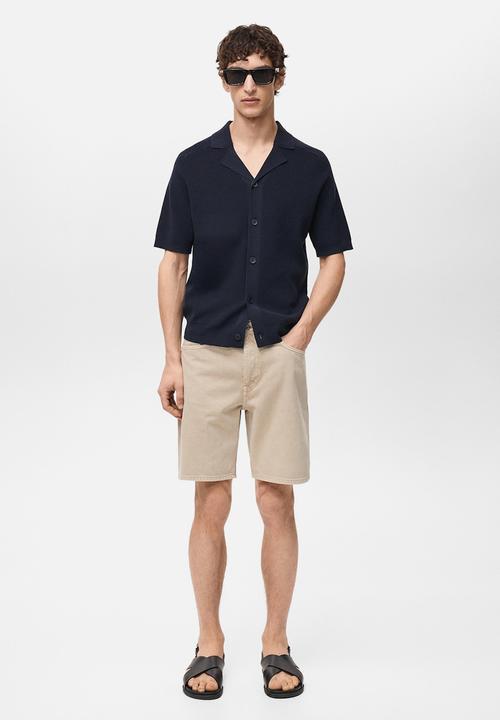 MANGO - Bermudas JAROD - Light/Pastel Gray