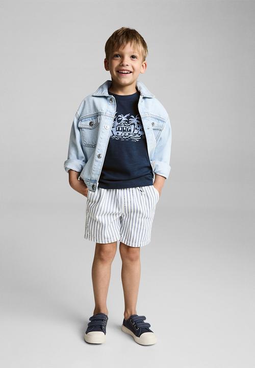 MANGO - T-shirt bungalo - navy