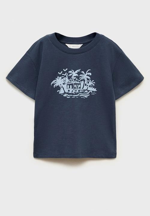 MANGO - T-shirt bungalo - navy