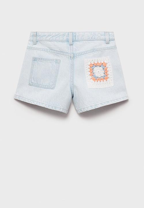 MANGO - Shorts dhalia - open blue