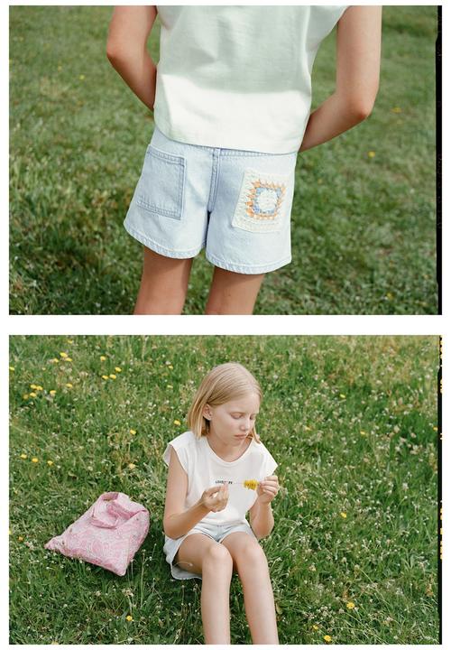 MANGO - Shorts dhalia - open blue