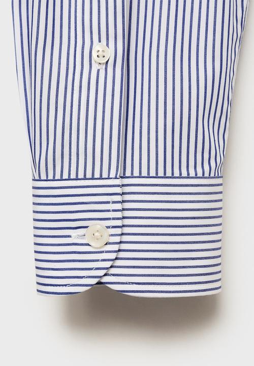 MANGO - Shirt FORTE - Medium Blue