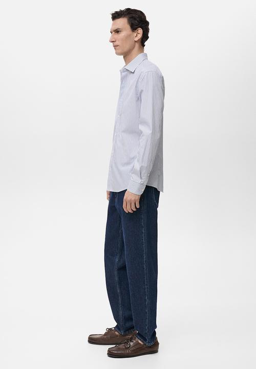 MANGO - Shirt FORTE - Medium Blue
