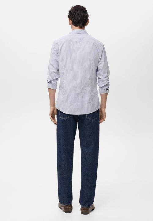 MANGO - Shirt FORTE - Medium Blue