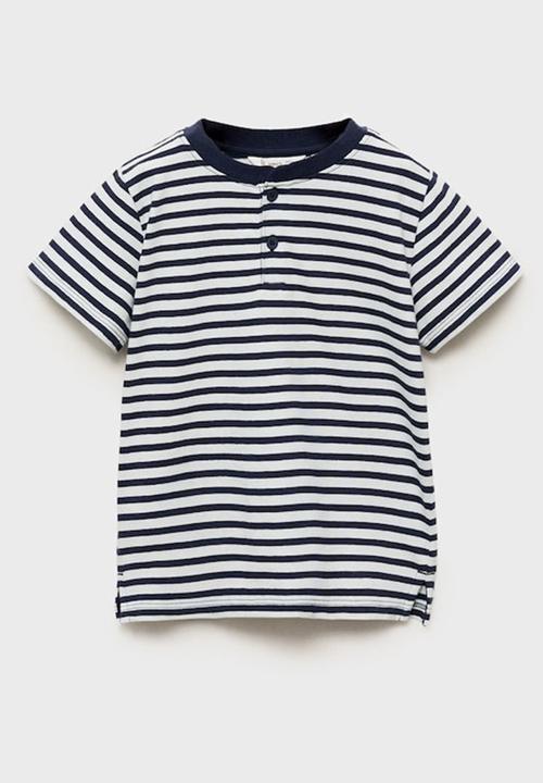 MANGO - T-shirt panibr - navy