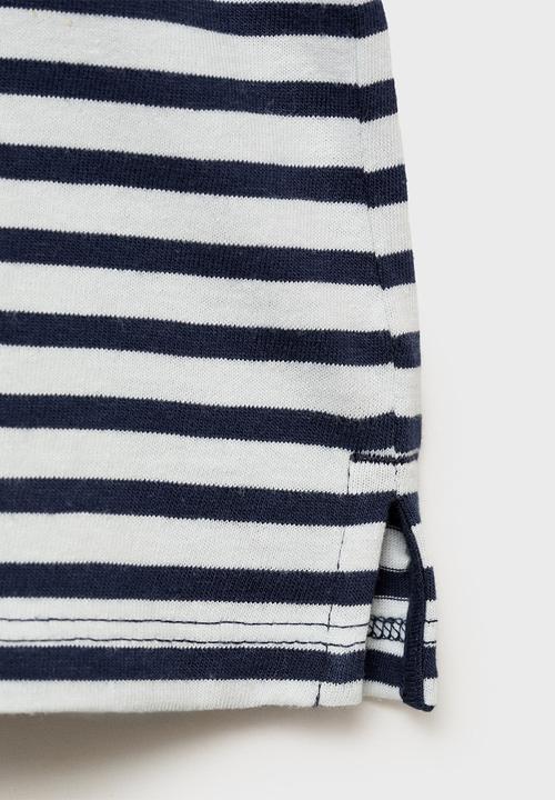 MANGO - T-shirt panibr - navy