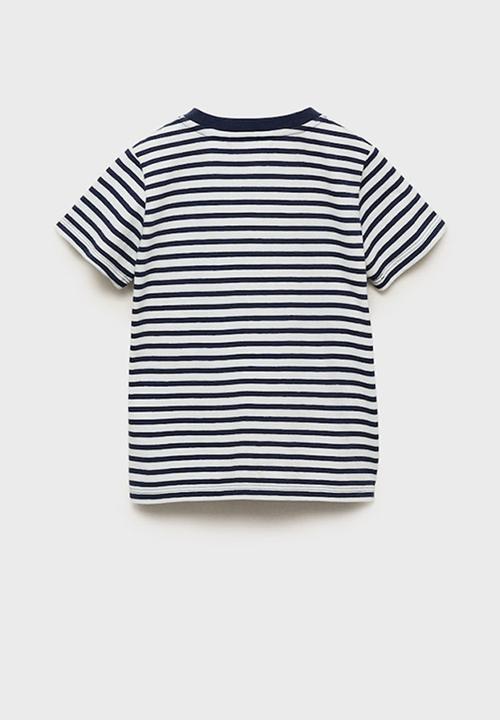 MANGO - T-shirt panibr - navy