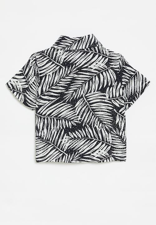 Pop Candy - Resort shirt - black/white