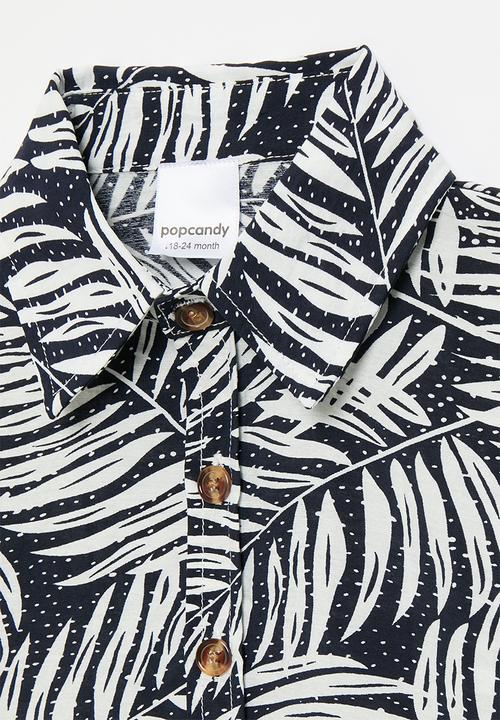 Pop Candy - Resort shirt - black/white
