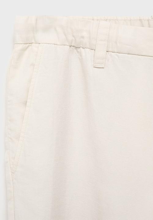 MANGO - Trousers RUSTIC - Light Beige