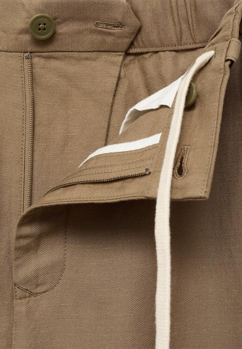 MANGO - Trousers RUSTIC - Dark Yelow