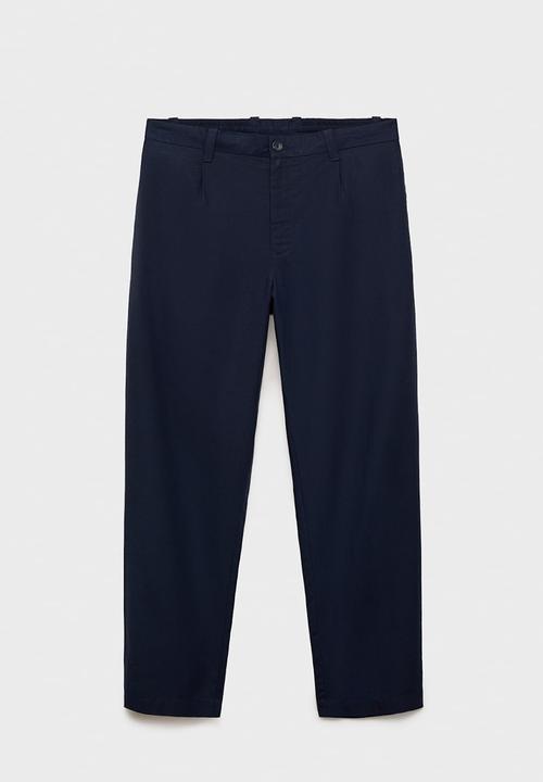 MANGO - Trousers DAVID - Navy
