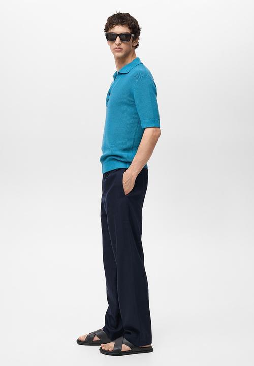 MANGO - Trousers DAVID - Navy