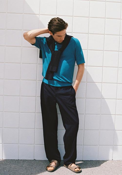 MANGO - Trousers DAVID - Navy