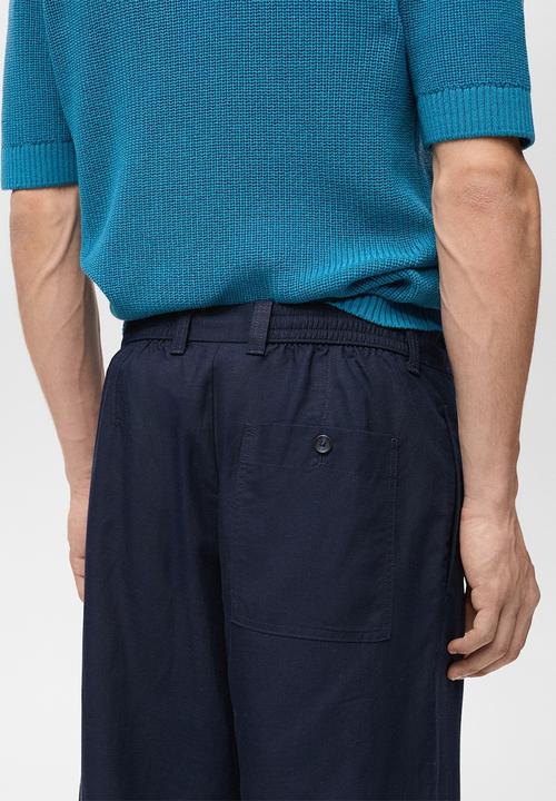 MANGO - Trousers DAVID - Navy