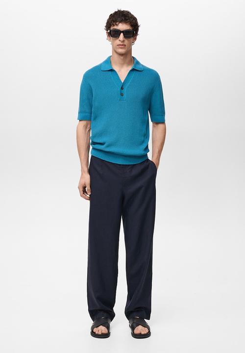 MANGO - Trousers DAVID - Navy