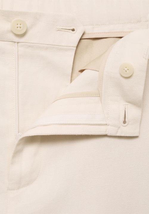 MANGO - Trousers RUSTIC - Light Beige