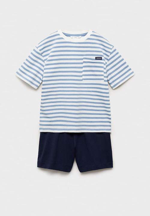 MANGO - Pyjama morning - medium blue