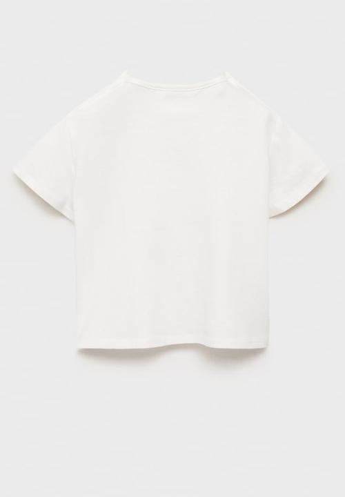 MANGO - T-shirt fish - natural