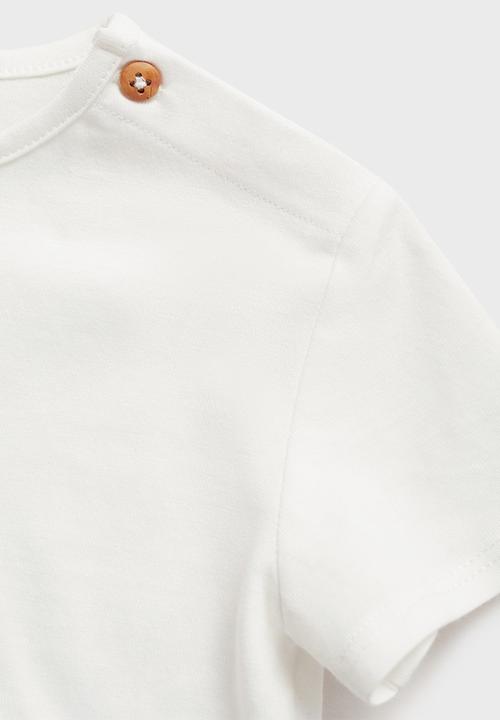 MANGO - T-shirt fish - natural