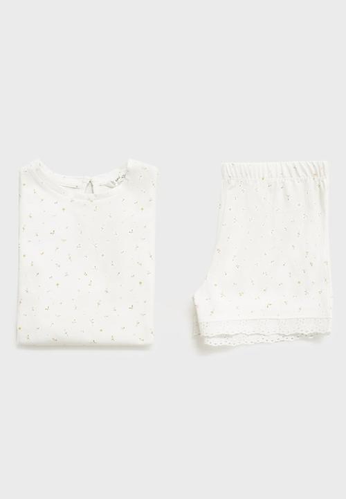 MANGO - Pyjama blancab - natural