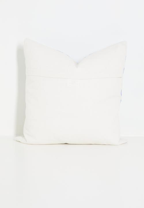 Sixth Floor - Dia jacquard cushion cover - Blue