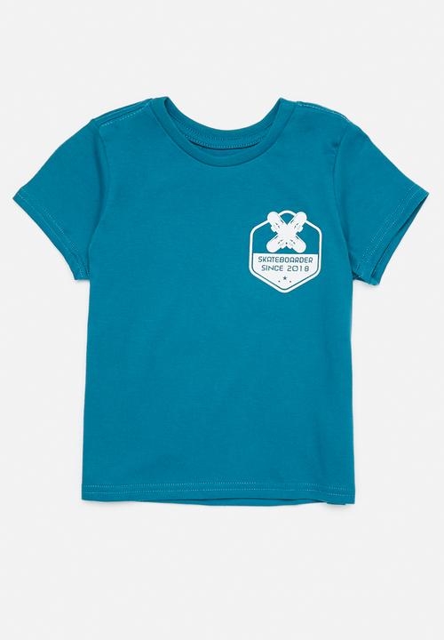Pop Candy - 2 Pack graphic tee - cobalt/grey