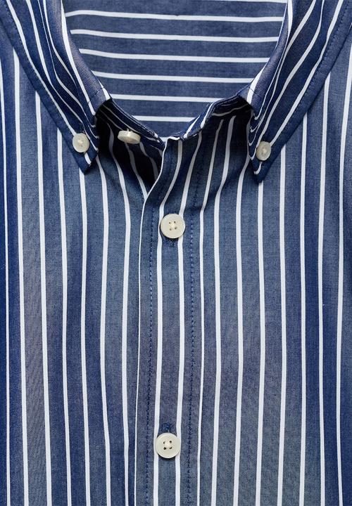 MANGO - Shirt PISA - Navy