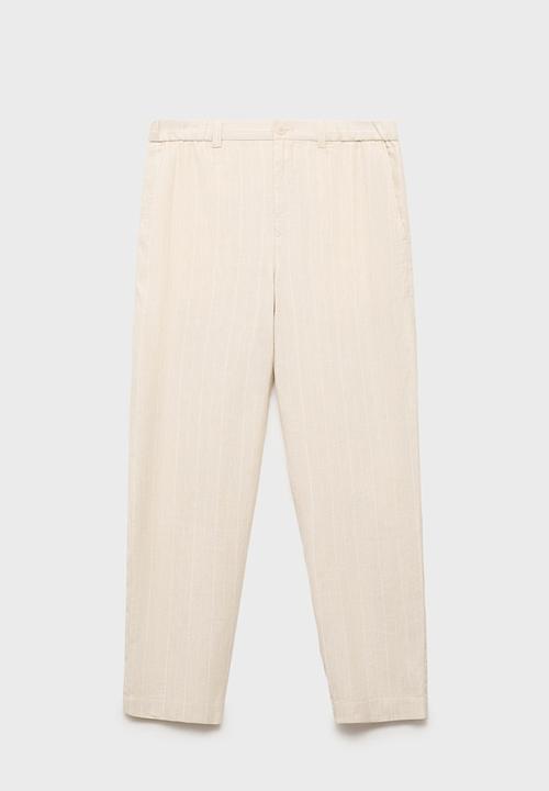 MANGO - Trousers CARBOP - Light Beige