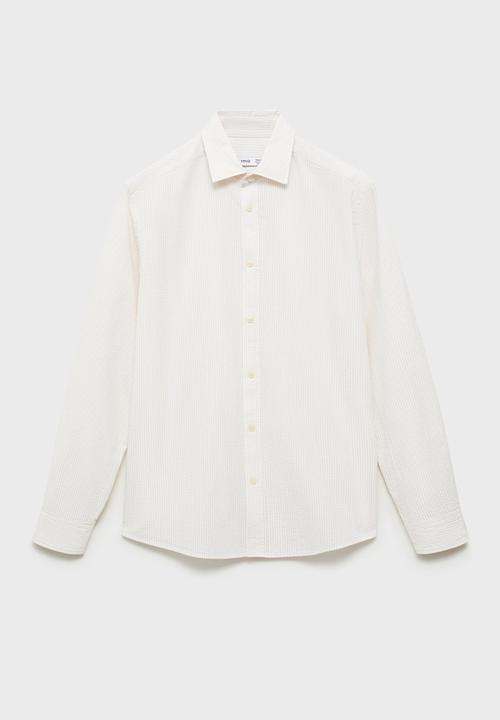 MANGO - Shirt SOLLER - Light Beige