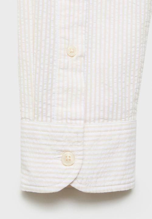 MANGO - Shirt SOLLER - Light Beige