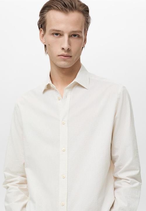 MANGO - Shirt SOLLER - Light Beige