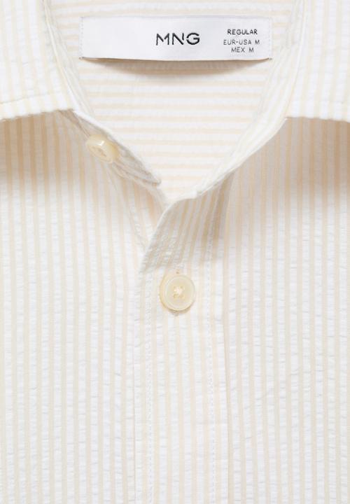 MANGO - Shirt SOLLER - Light Beige