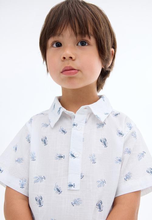 MANGO - Shirt Langosta - White